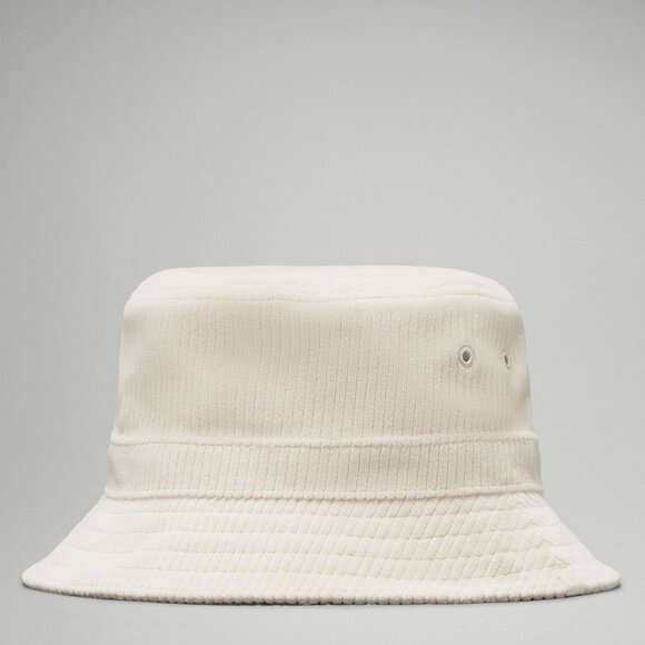 NWT Lululemon Cream corduroy Bucket Hat - Picture 1 of 9